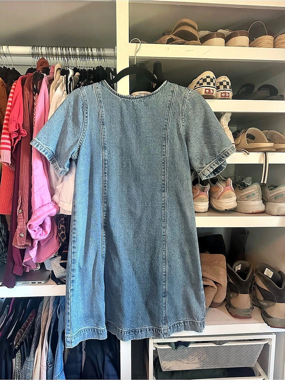 Old Navy Denim Mini Dress in Blue Size Small